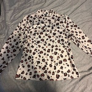 SHEIN Kids Long Sleeve Top with Heart Print